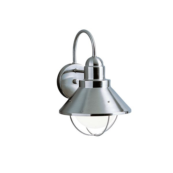 Kichler Seaside Outdoor Wall Outdoor Wall Lights Kichler Brushed Nickel 7.75x12