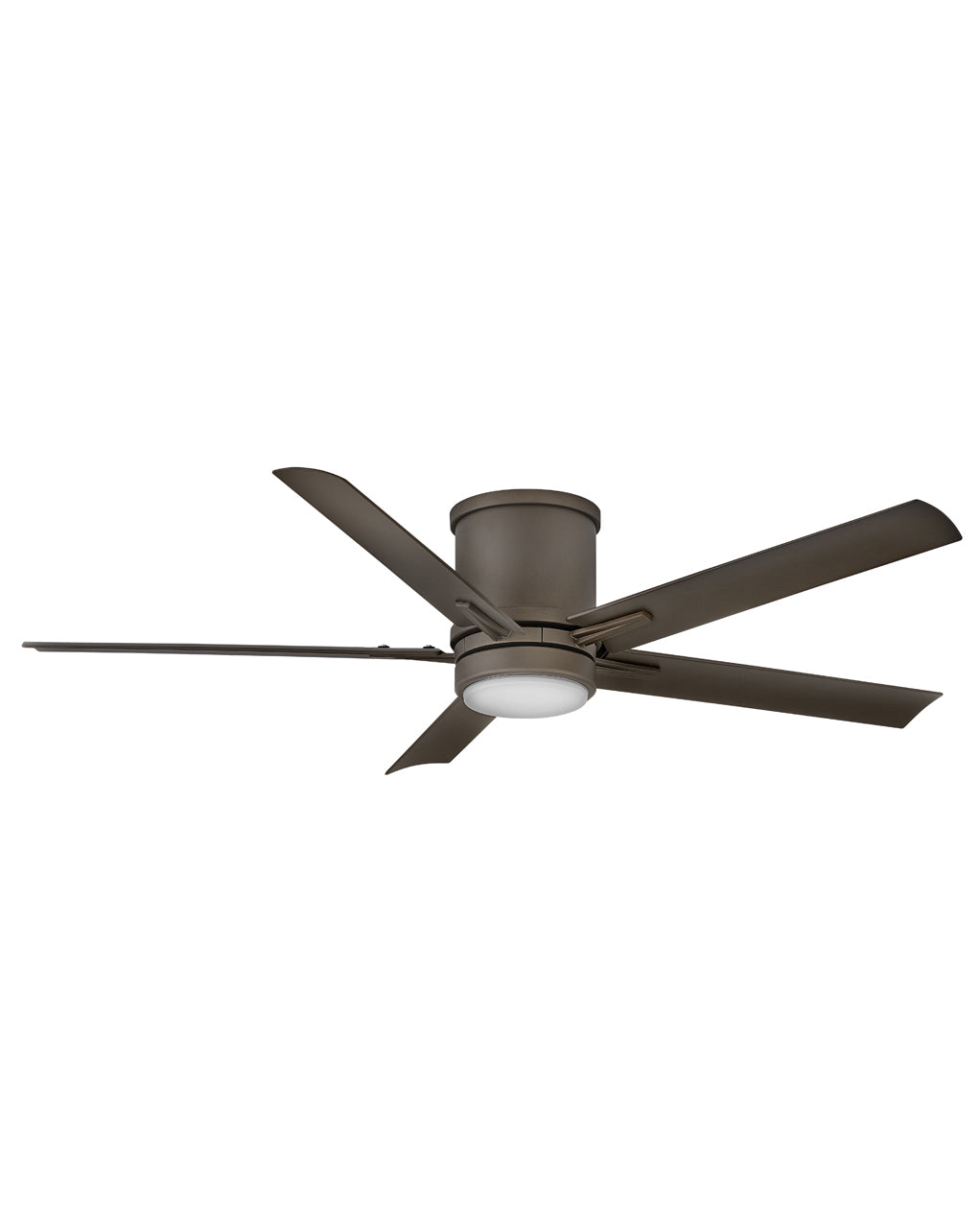 Hinkley Vail Flush LED Fan Outdoor Ceiling Fans Hinkley 52 Metallic Matte Bronze Metallic Matte Bronze