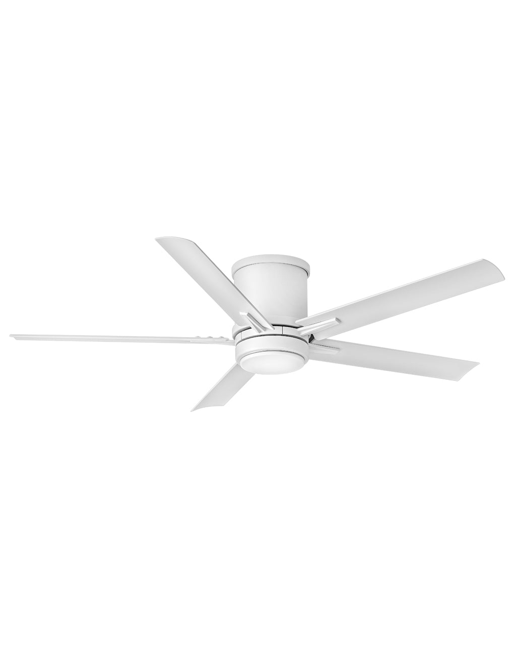 Hinkley Vail Flush LED Fan Outdoor Ceiling Fans Hinkley 52 Matte White Matte White