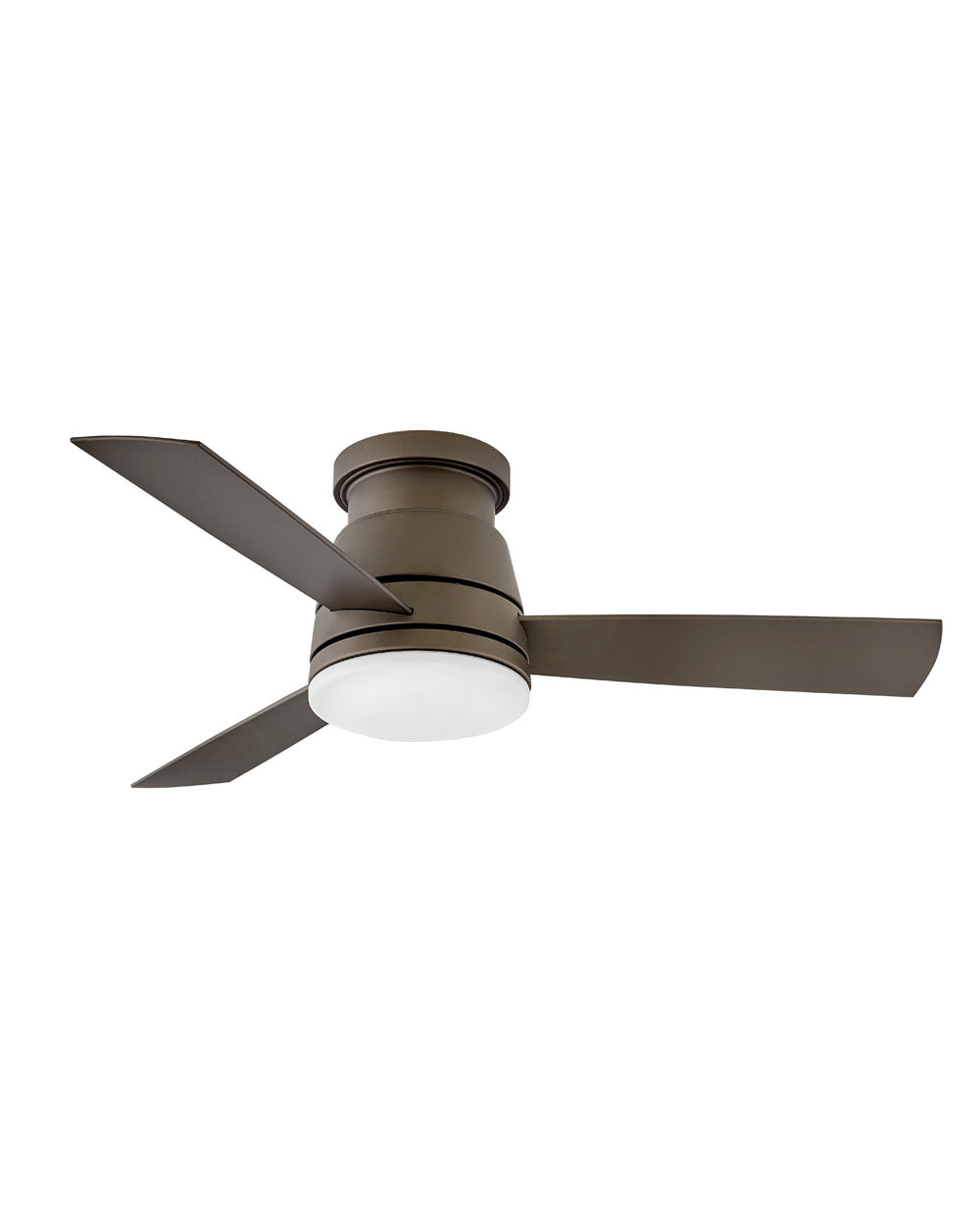 Hinkley Trey LED Fan Outdoor Ceiling Fans Hinkley 44 Metallic Matte Bronze Metallic Matte Bronze