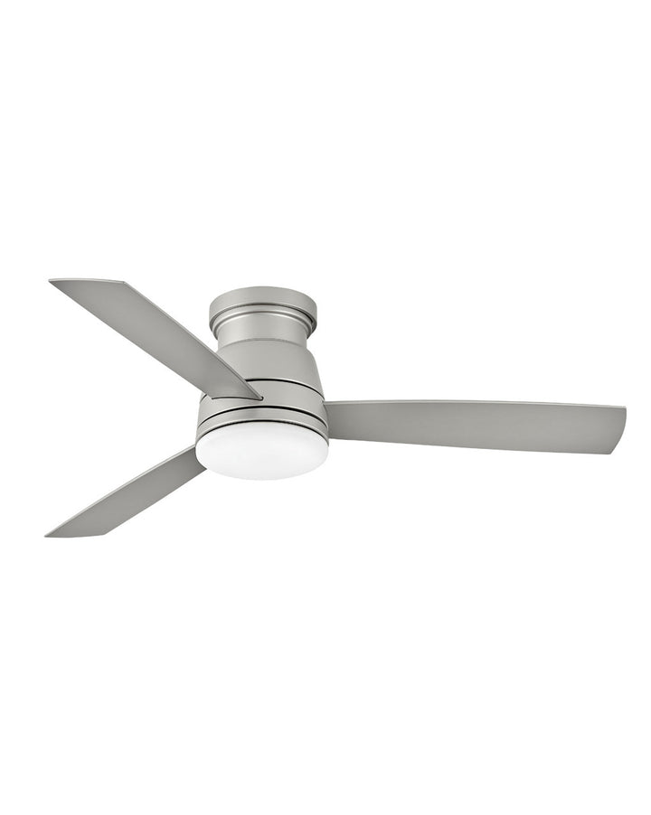 Hinkley Trey LED Fan Outdoor Ceiling Fans Hinkley 52 Brushed Nickel Silver