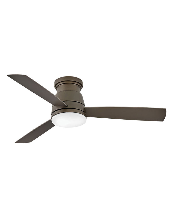 Hinkley Trey LED Fan Outdoor Ceiling Fans Hinkley 52 Metallic Matte Bronze Metallic Matte Bronze