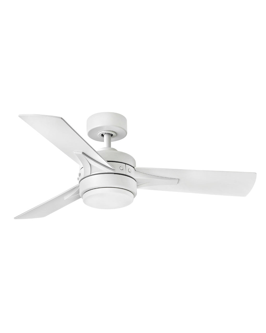 Hinkley Ventus LED Fan Outdoor Ceiling Fans Hinkley 44 Matte White Matte White, Weathered Wood