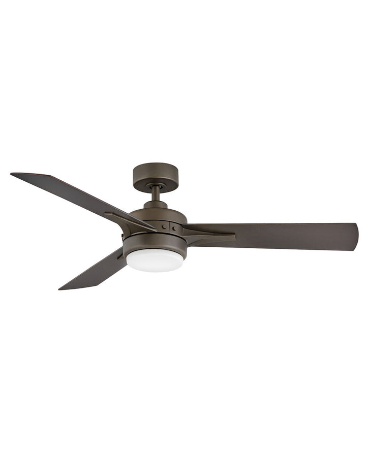 Hinkley Ventus LED Fan Outdoor Ceiling Fans Hinkley 52 Metallic Matte Bronze Walnut, Metallic Matte Bronze