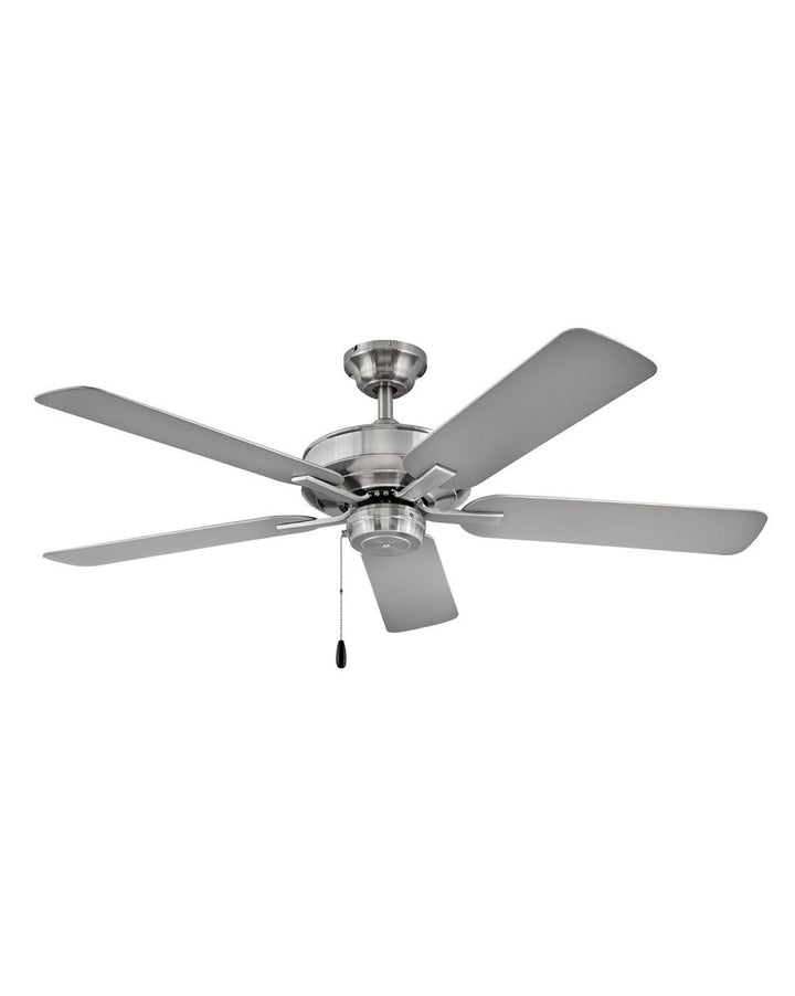 Hinkley Metro Fan - Wet Rated Outdoor Ceiling Fans Hinkley 52 Brushed Nickel Silver