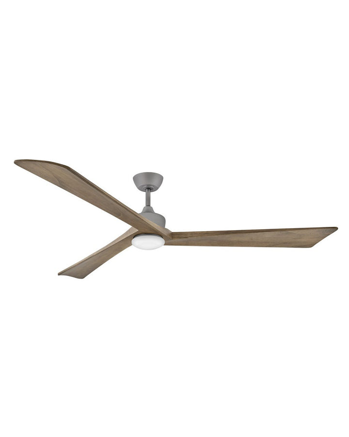 Hinkley Sculpt LED Fan Outdoor Ceiling Fans Hinkley 80 Graphite Driftwood