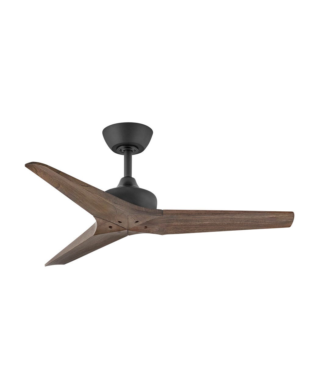 Hinkley Chisel Fan Outdoor Ceiling Fans Hinkley 44 Matte Black Walnut