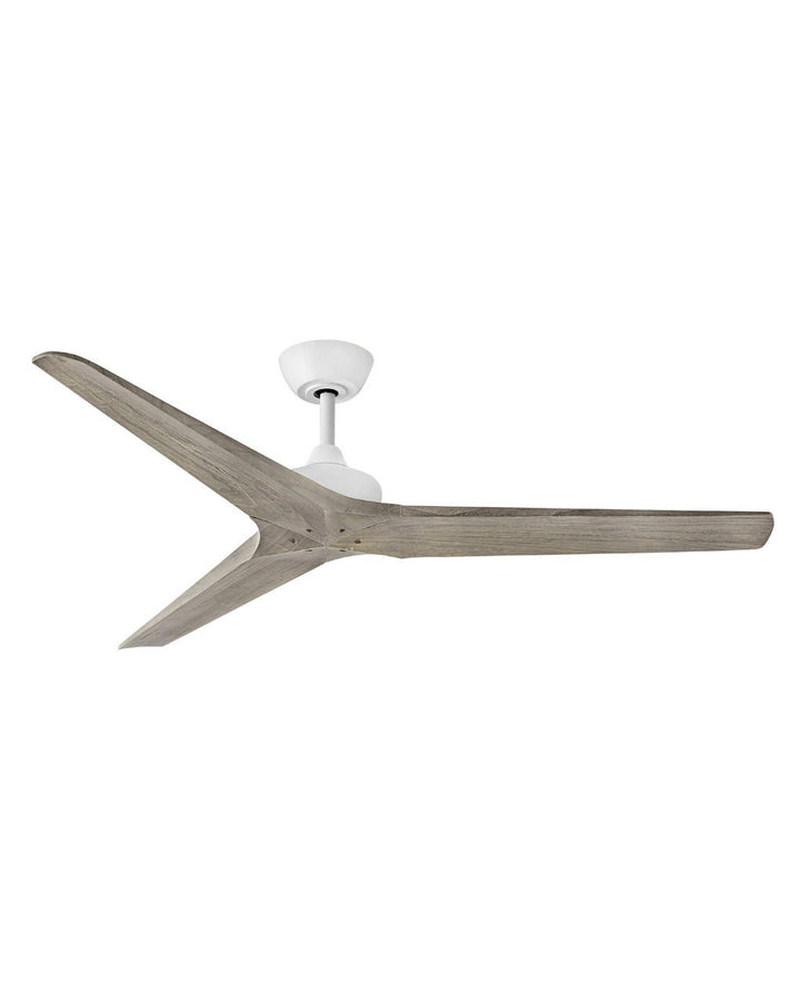 Hinkley Chisel Fan Outdoor Ceiling Fans Hinkley 60 Matte White Weathered Wood