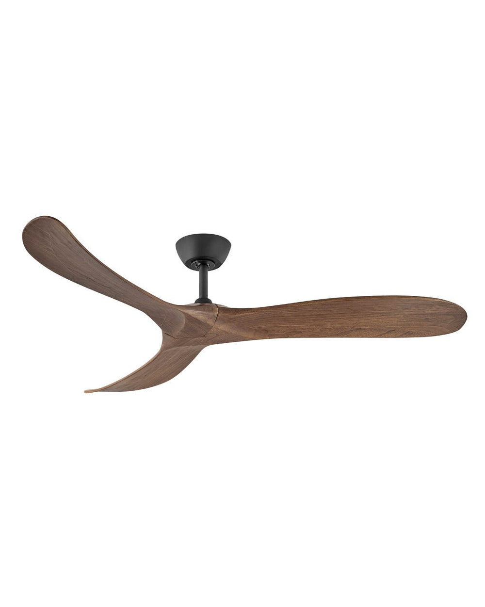 Hinkley Swell Fan Outdoor Ceiling Fans Hinkley 60 Matte Black Walnut