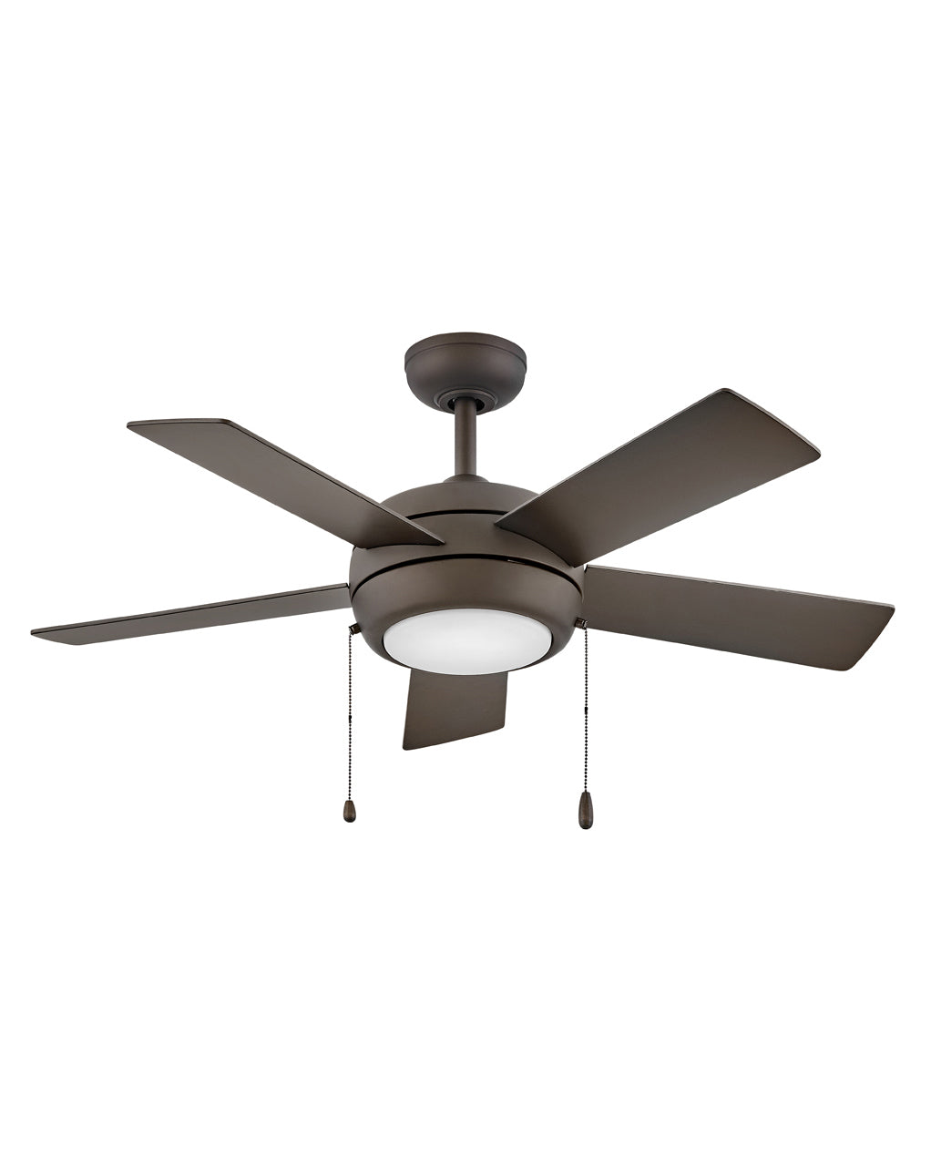 Hinkley Croft LED Fan Outdoor Ceiling Fans Hinkley 42 Metallic Matte Bronze Walnut, Metallic Matte Bronze