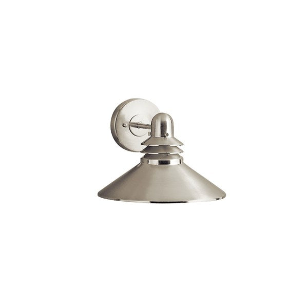 Kichler Grenoble  Outdoor Wall Outdoor Wall Lights Kichler Brushed Nickel 11x8 