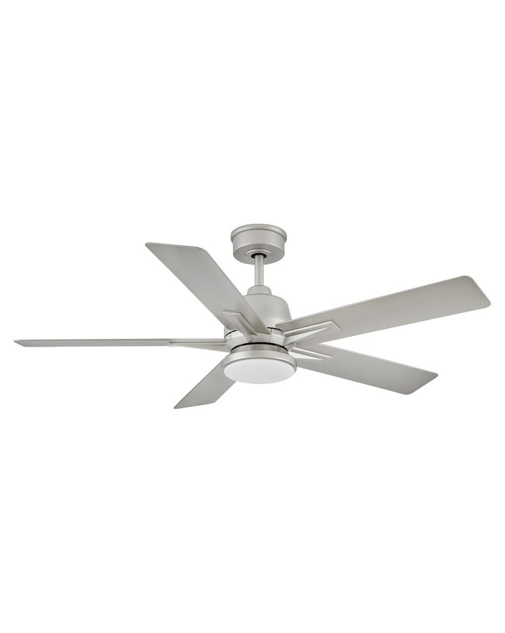 Hinkley Alta LED Fan Outdoor Ceiling Fans Hinkley 52 Brushed Nickel Brushed Nickel