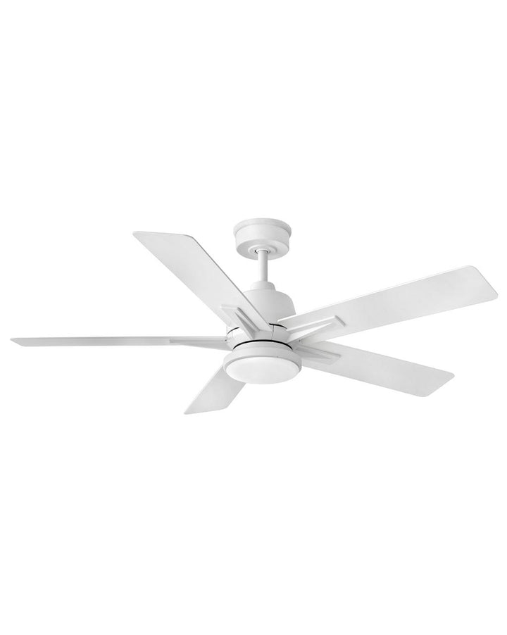 Hinkley Alta LED Fan Outdoor Ceiling Fans Hinkley 52 Matte White Matte White