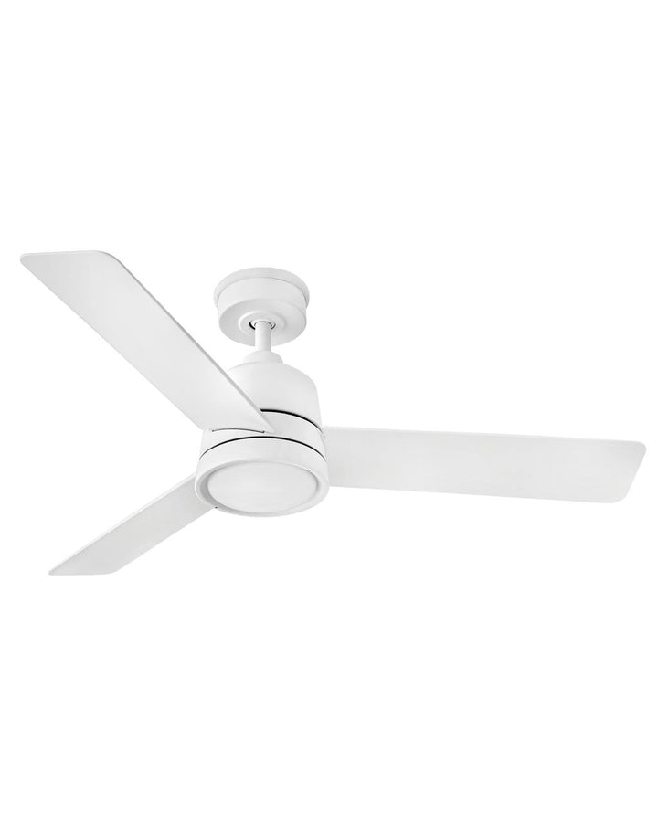 Hinkley Chet LED Fan Outdoor Ceiling Fans Hinkley 48 Matte White Matte White