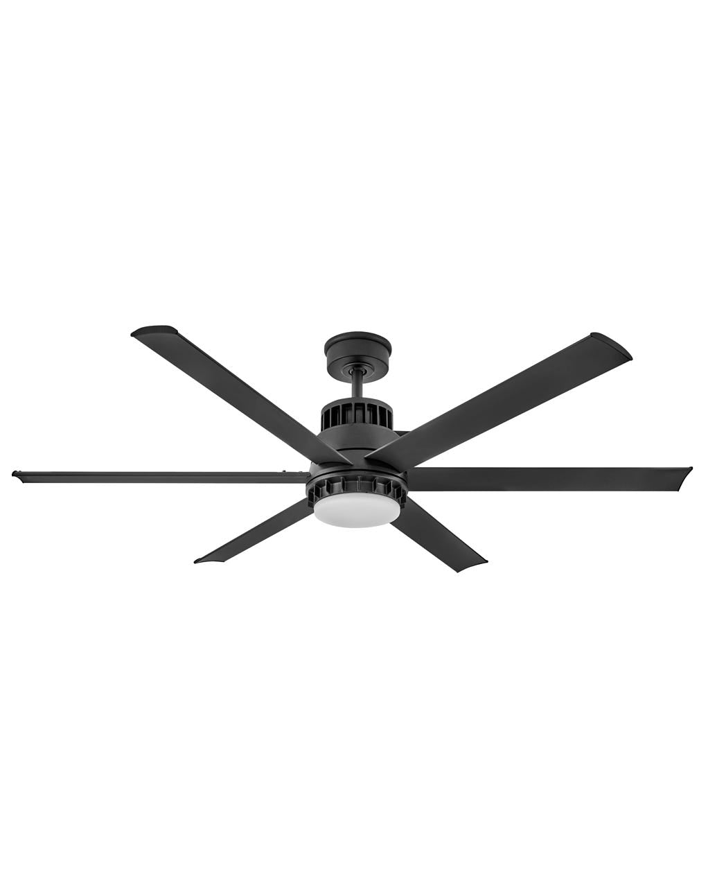 Hinkley Draftsman LED Fan Outdoor Ceiling Fans Hinkley 60 Matte Black Matte Black