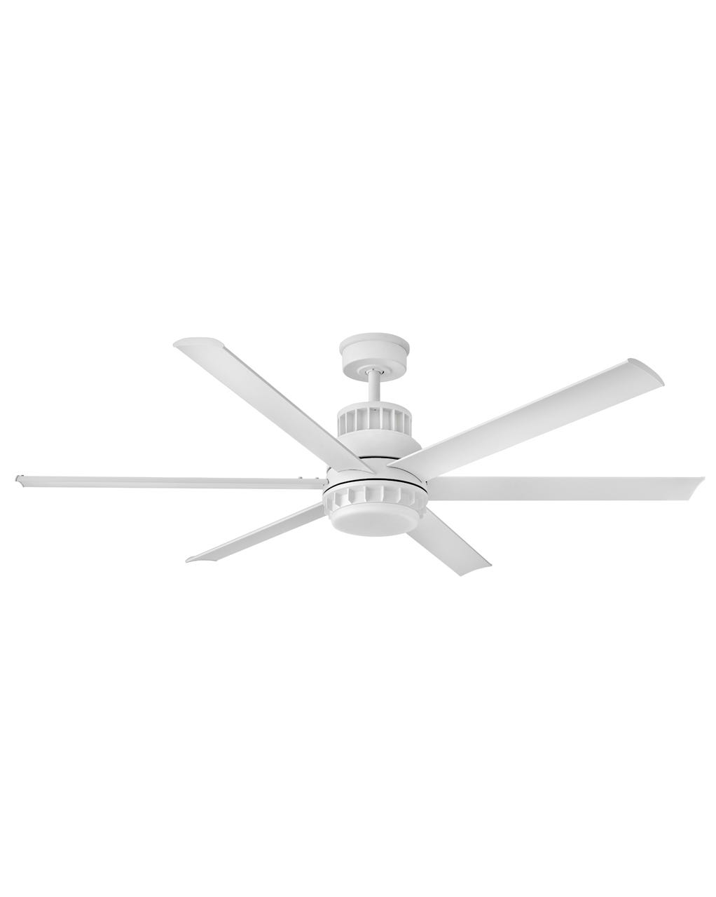 Hinkley Draftsman LED Fan Outdoor Ceiling Fans Hinkley 60 Matte White Matte White