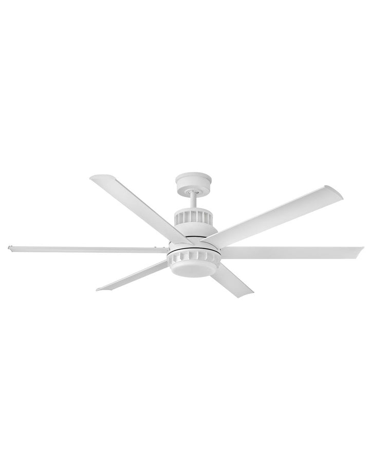 Hinkley Draftsman LED Fan Outdoor Ceiling Fans Hinkley 60 Matte White Matte White