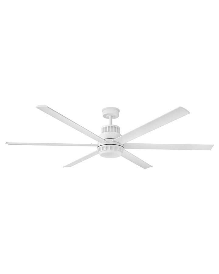 Hinkley Draftsman LED Fan Outdoor Ceiling Fans Hinkley 72 Matte White Matte White