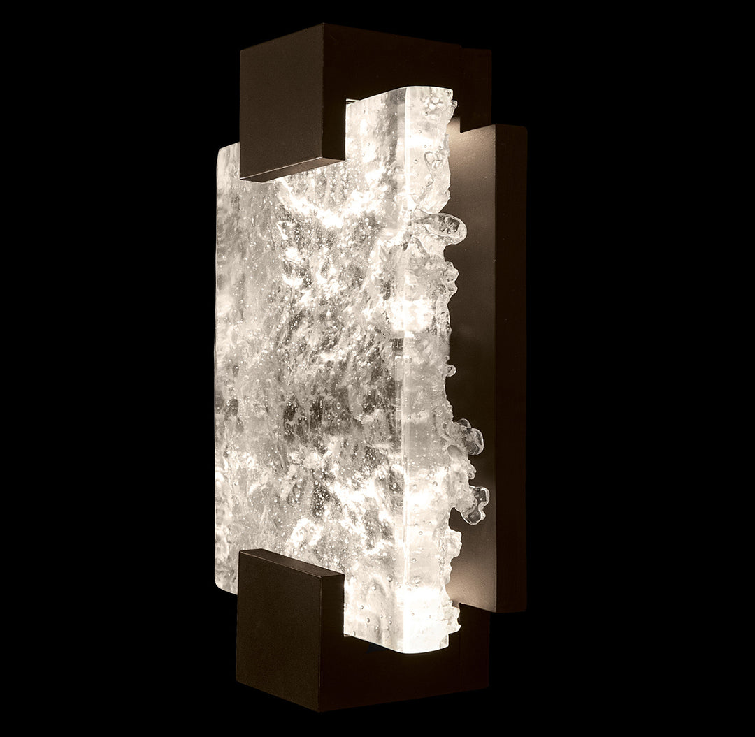 Fine Art Handcrafted Lighting Terra 11.75"H Sconce in Bronze, Clear (896550-41ST)