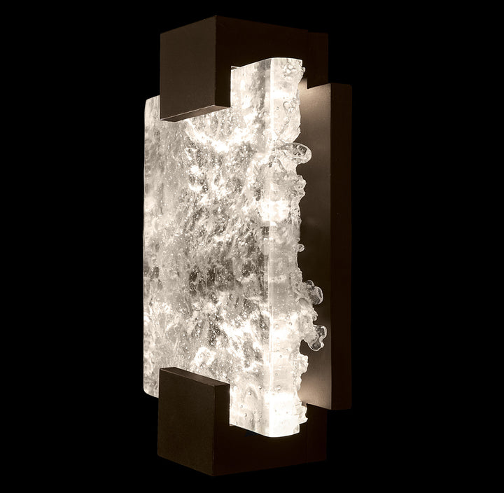 Fine Art Handcrafted Lighting Terra 11.75"H Sconce in Bronze, Clear (896550-41ST)