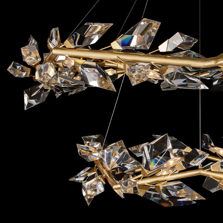Fine Art Handcrafted Lighting Foret 55"W Round Pendant 909140 (Model 909140)