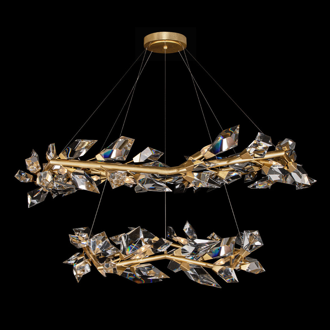 Fine Art Handcrafted Lighting Foret 55"W Round Pendant 909140 (Model 909140)