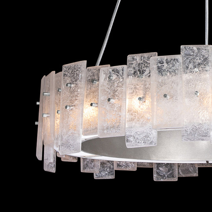 Fine Art Handcrafted Lighting Lunea 33"W Round Pendant (Model 910340)
