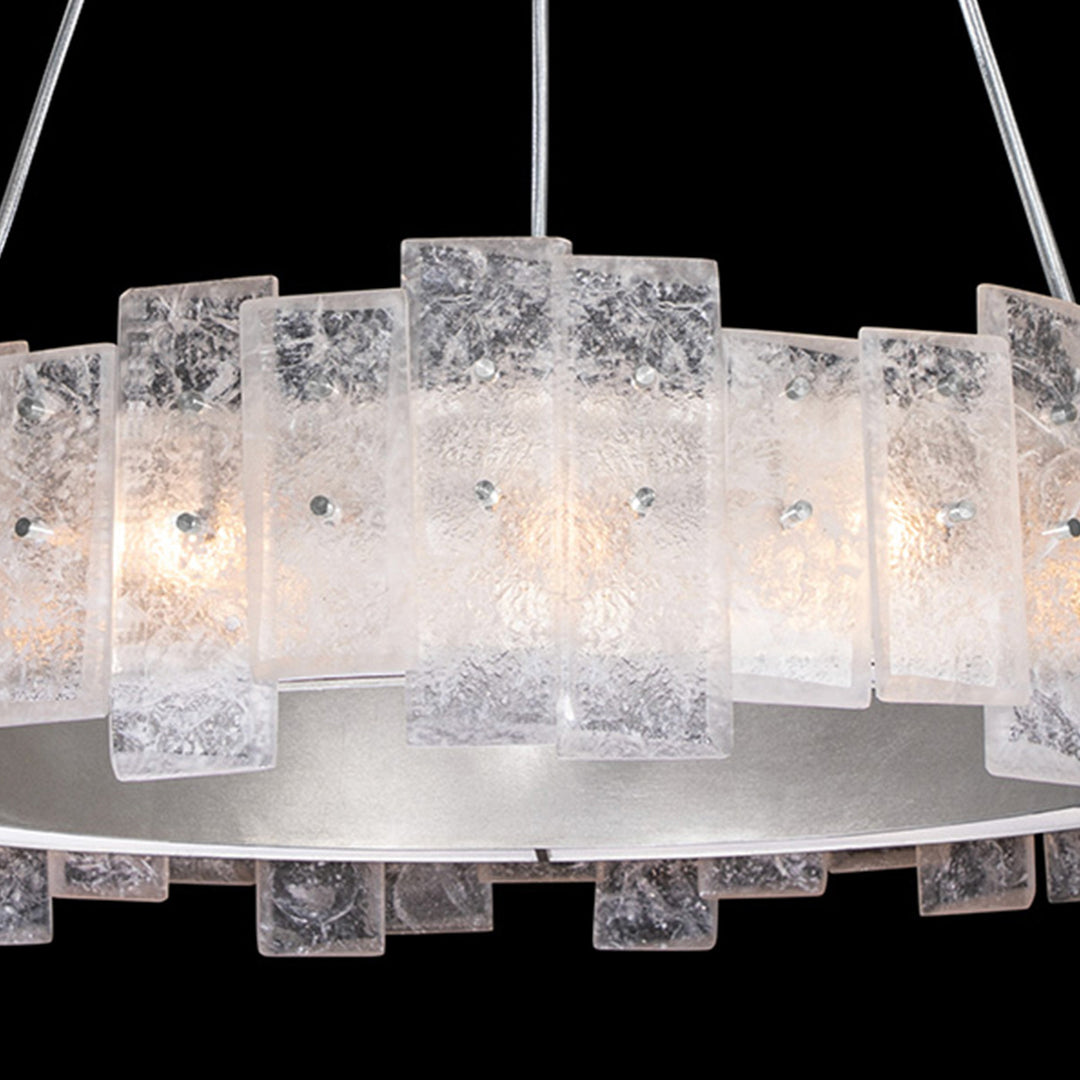 Fine Art Handcrafted Lighting Lunea 33"W Round Pendant (Model 910340)