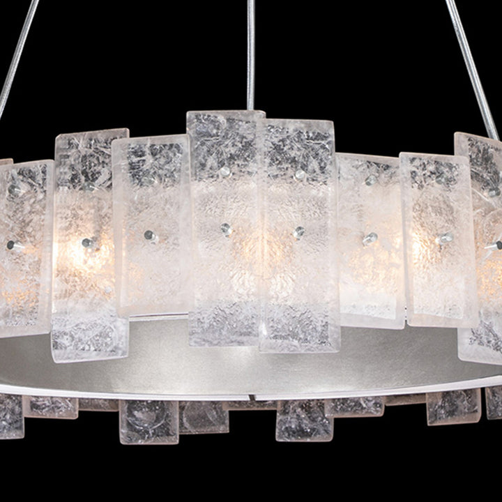 Fine Art Handcrafted Lighting Lunea 33"W Round Pendant (Model 910340)