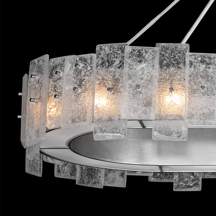 Fine Art Handcrafted Lighting Lunea 44"W Oblong Pendant