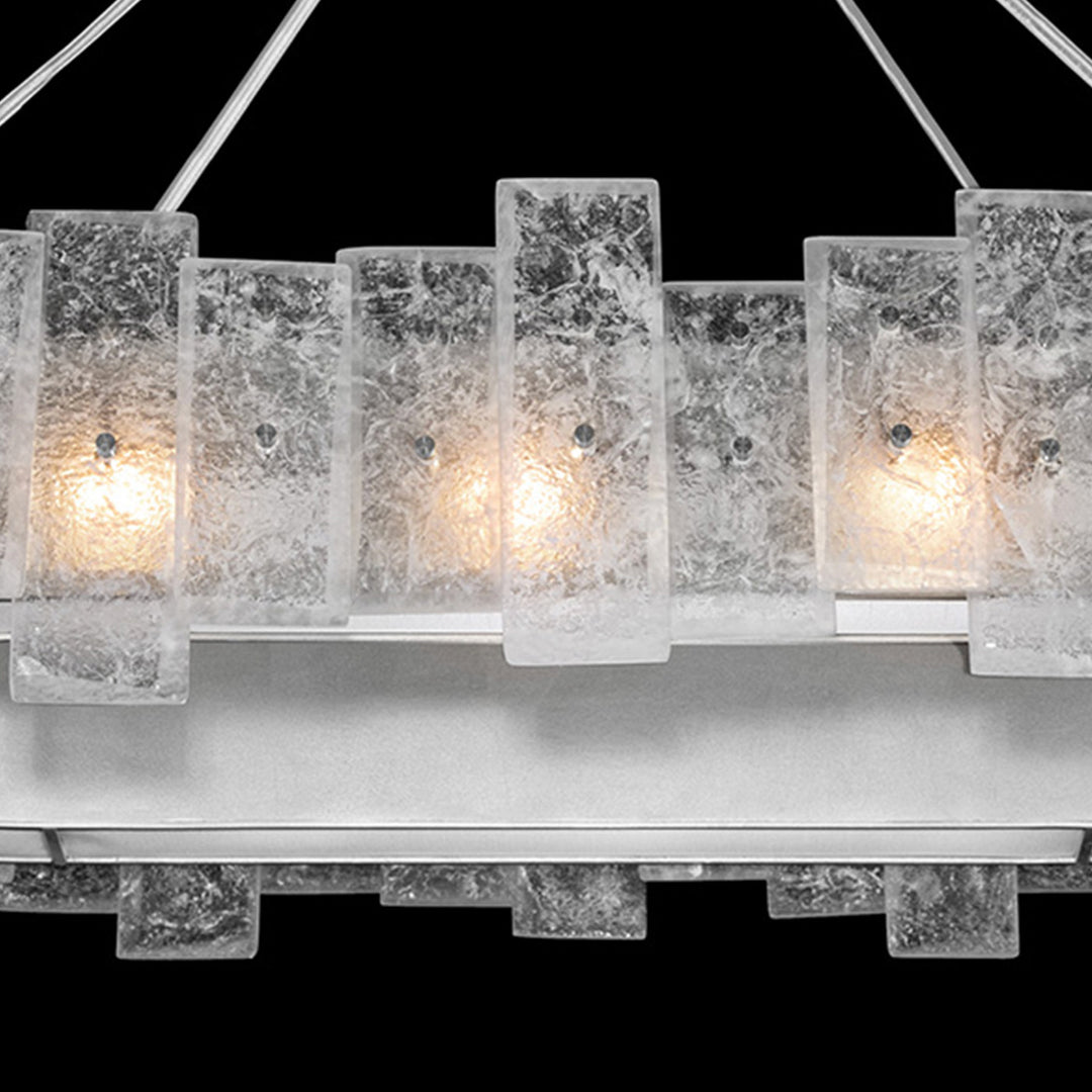 Fine Art Handcrafted Lighting Lunea 44"W Oblong Pendant