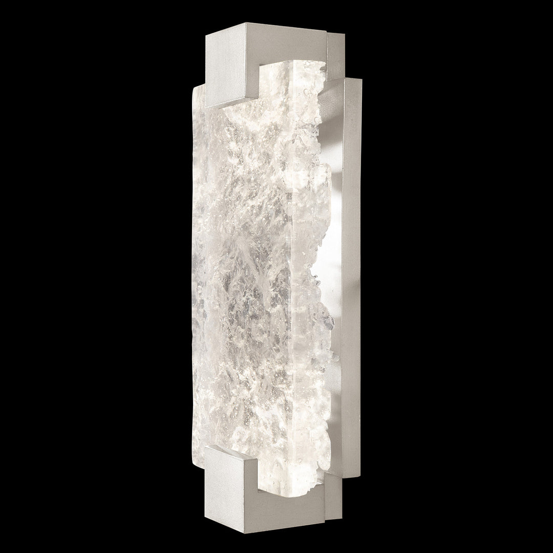 Fine Art Handcrafted Lighting Terra 15.75"H Sconce in Standard Silver Leaf, Clear (896650-21ST)