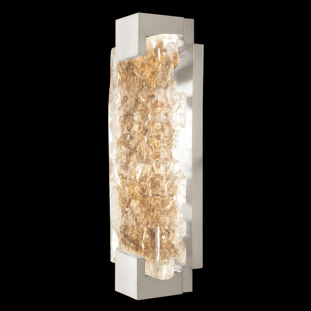 Fine Art Handcrafted Lighting Terra 15.75"H Sconce in Standard Silver Leaf, Gold Leaf (896650-22ST)