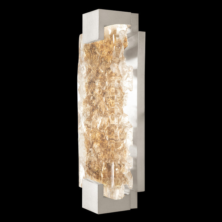 Fine Art Handcrafted Lighting Terra 15.75"H Sconce in Standard Silver Leaf, Gold Leaf (896650-22ST)