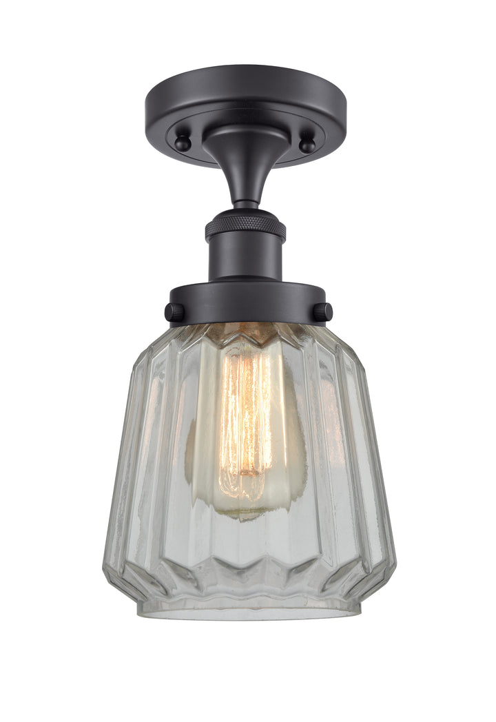 Innovations Lighting Chatham 6" Semi-Flush Mount - Matte Black