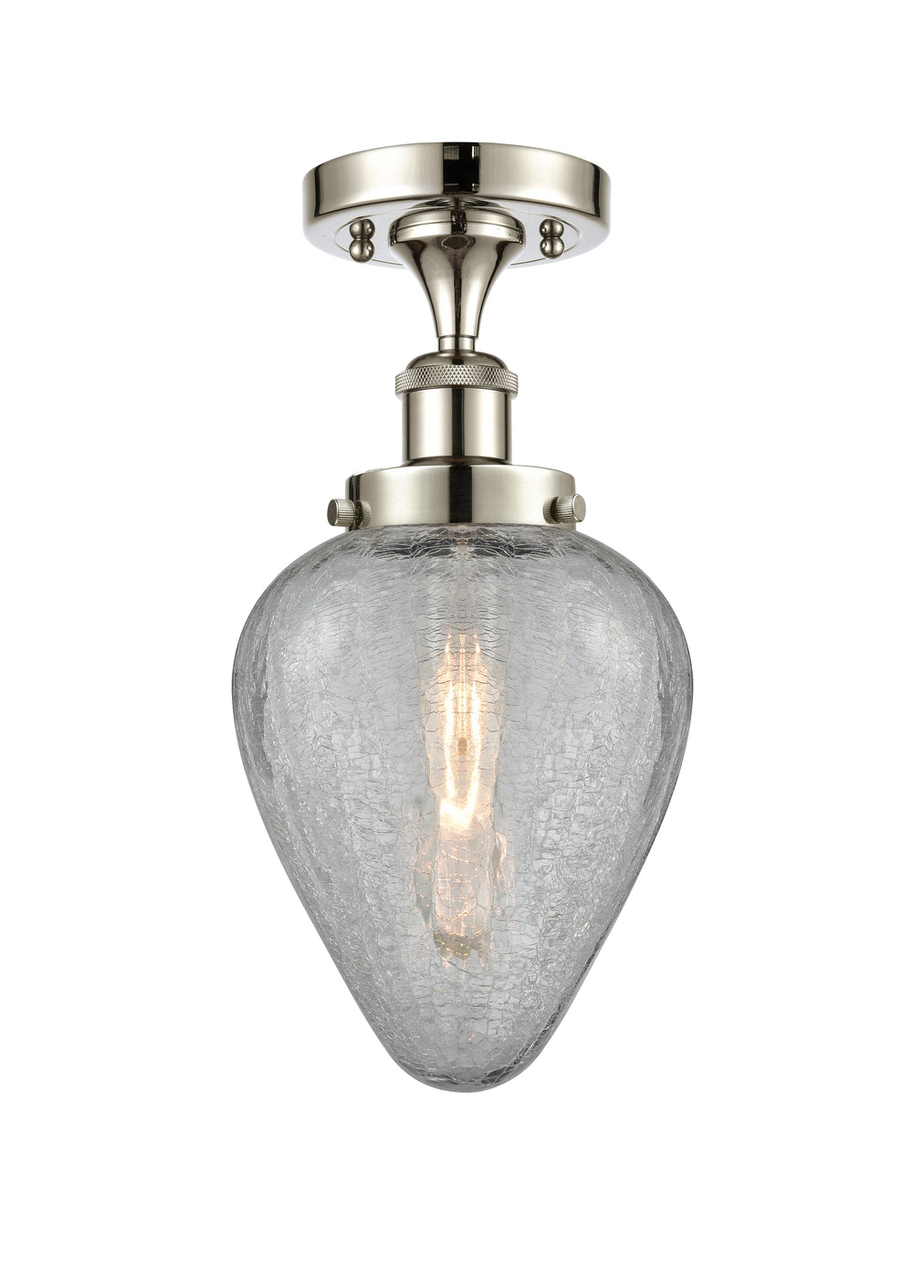Innovations Lighting Geneseo 6" Semi-Flush Mount - Polished Nickel