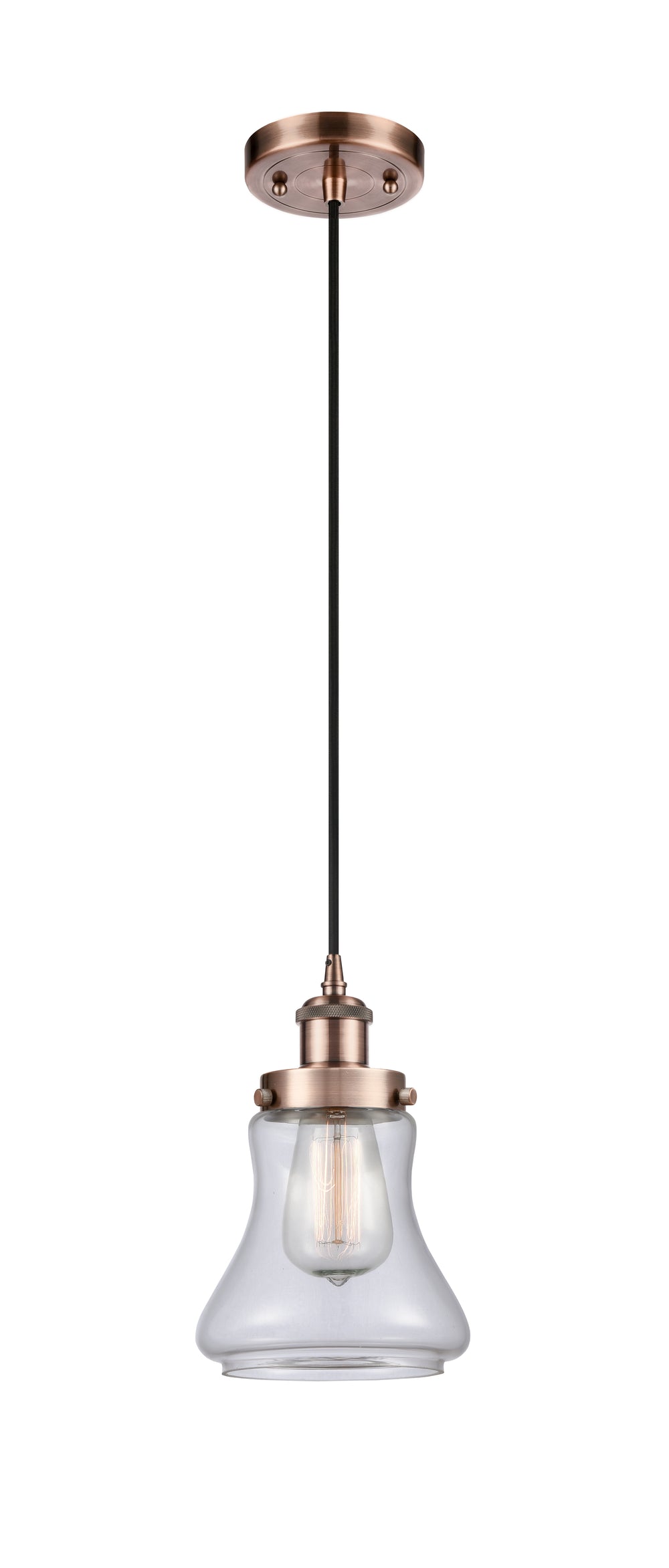 Innovations Lighting Bellmont 6" Mini Pendant - Antique Copper Mini-Pendants Innovations Lighting   