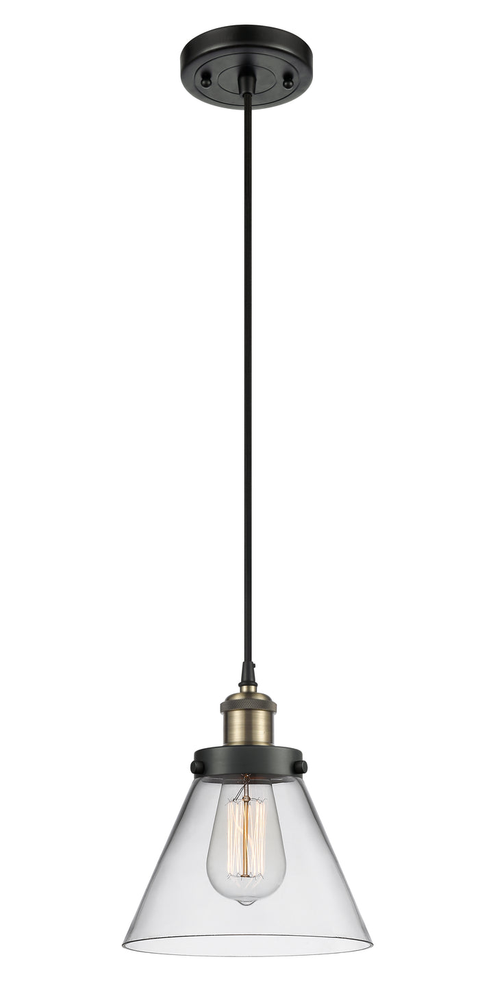 Innovations Lighting Cone 8" Mini Pendant - Black Antique Brass