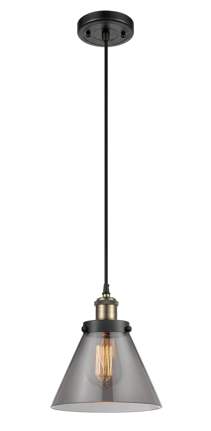 Innovations Lighting Cone 8" Mini Pendant - Black Antique Brass