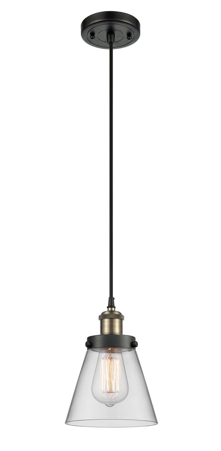 Innovations Lighting Cone 6" Mini Pendant - Black Antique Brass