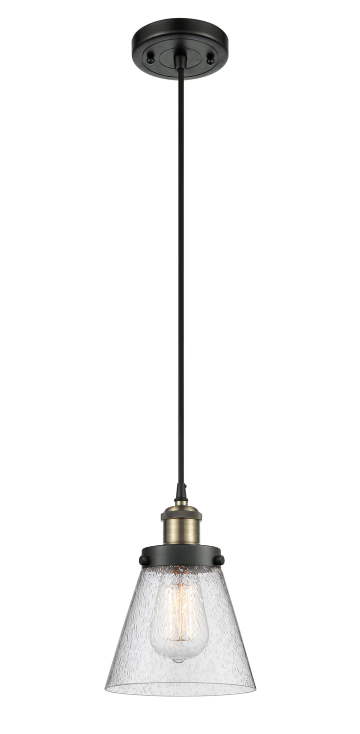 Innovations Lighting Cone 6" Mini Pendant - Black Antique Brass