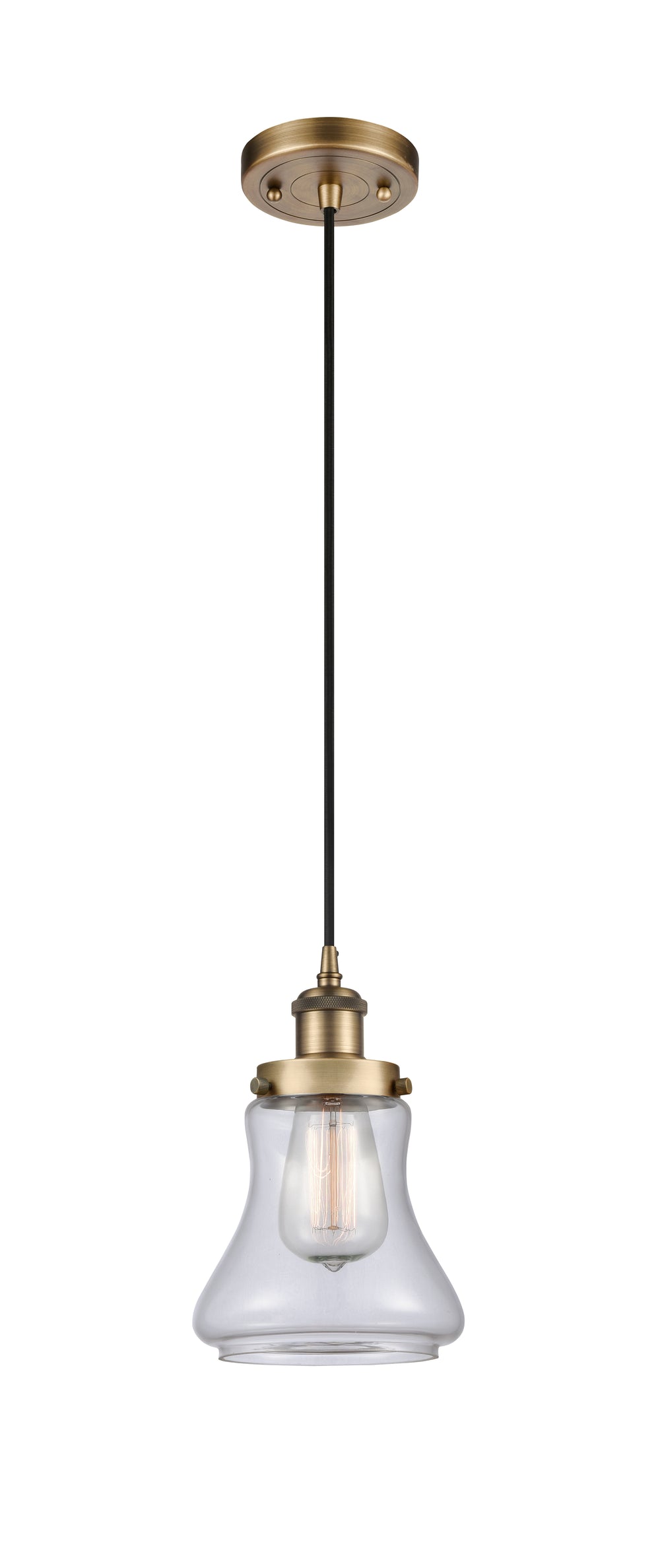 Innovations Lighting Bellmont 6" Mini Pendant - Brushed Brass Mini-Pendants Innovations Lighting   