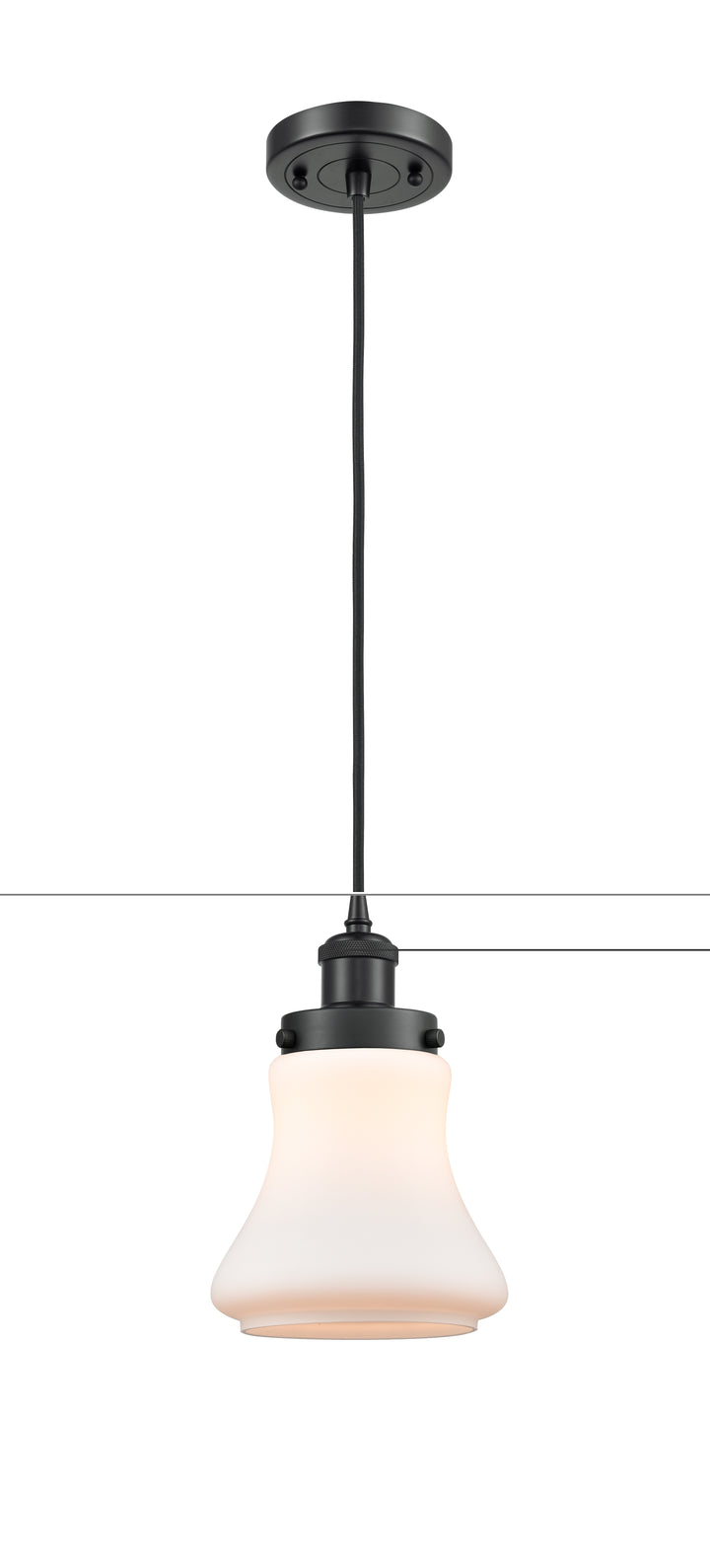 Innovations Lighting Bellmont 6" Mini Pendant - Matte Black Mini-Pendants Innovations Lighting   