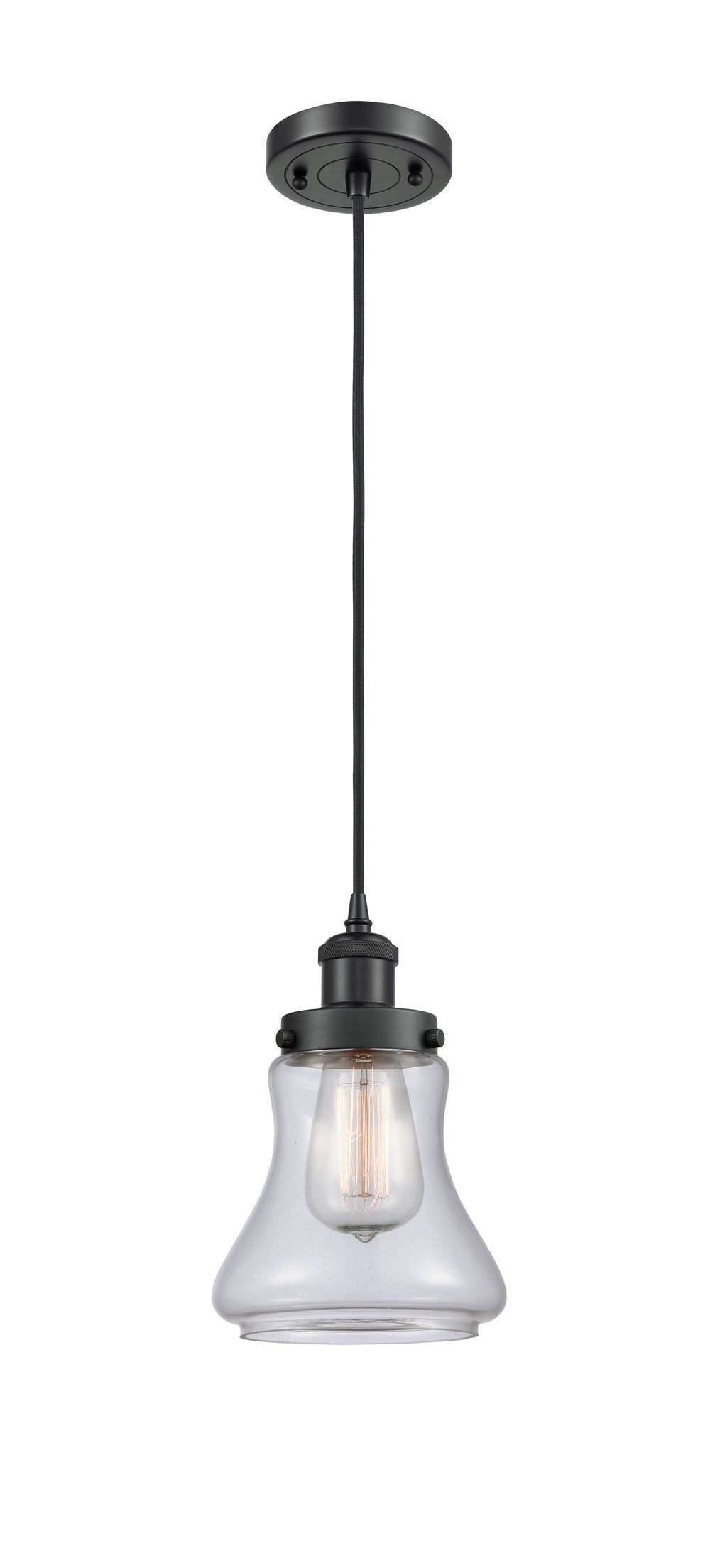 Innovations Lighting Bellmont 6" Mini Pendant - Matte Black Mini-Pendants Innovations Lighting   