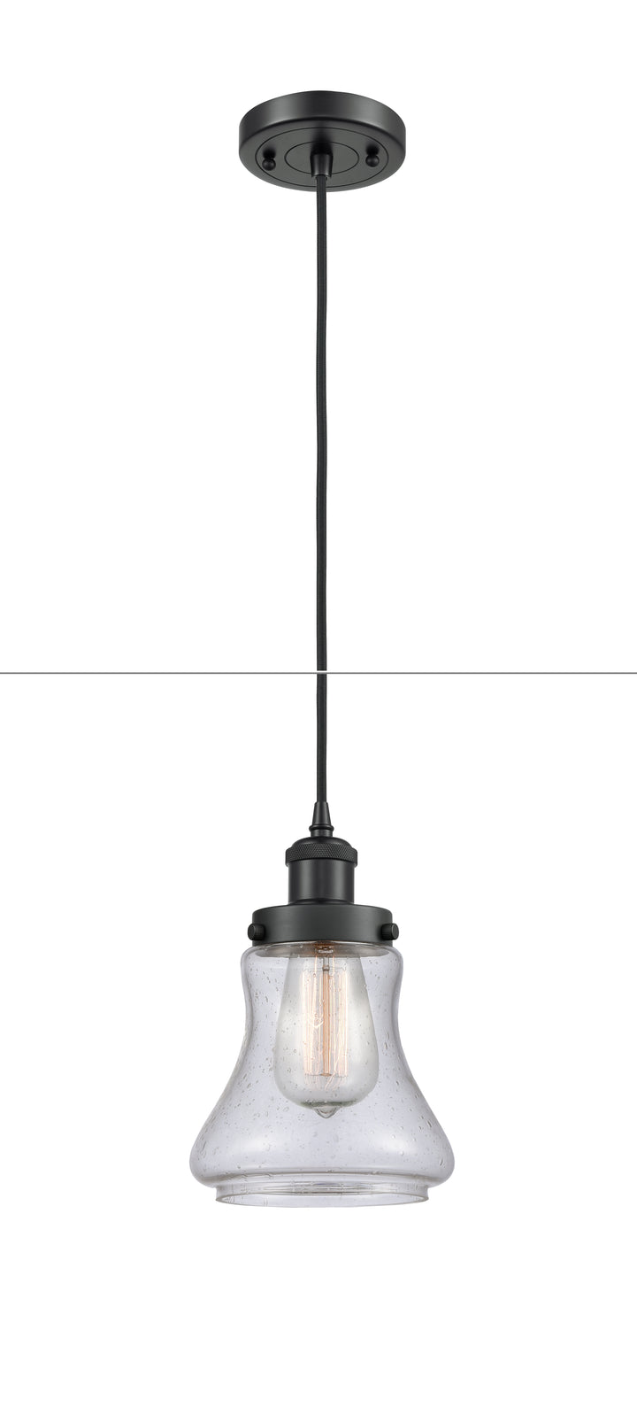 Innovations Lighting Bellmont 6" Mini Pendant - Matte Black Mini-Pendants Innovations Lighting   