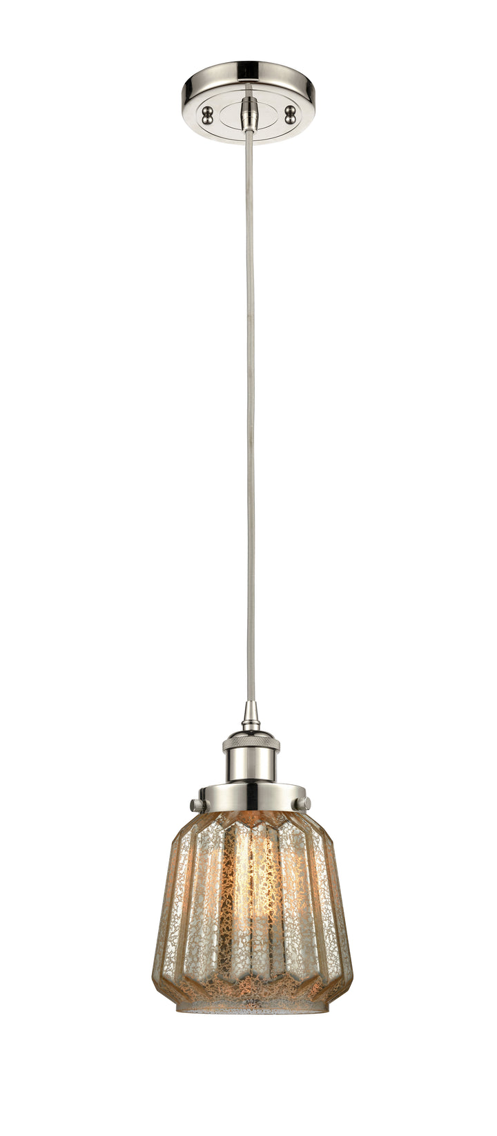 Innovations Lighting Chatham 6" Mini Pendant - Polished Nickel