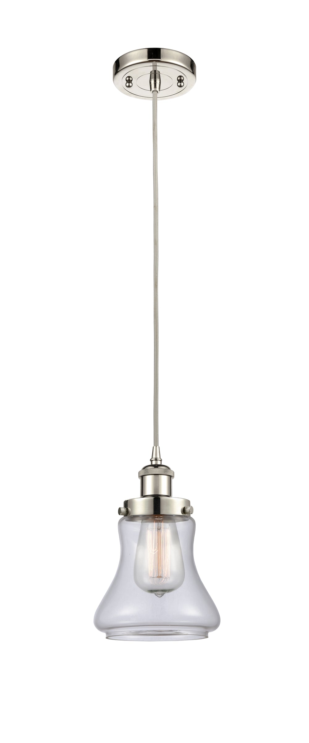 Innovations Lighting Bellmont 6" Mini Pendant - Polished Nickel Mini-Pendants Innovations Lighting   