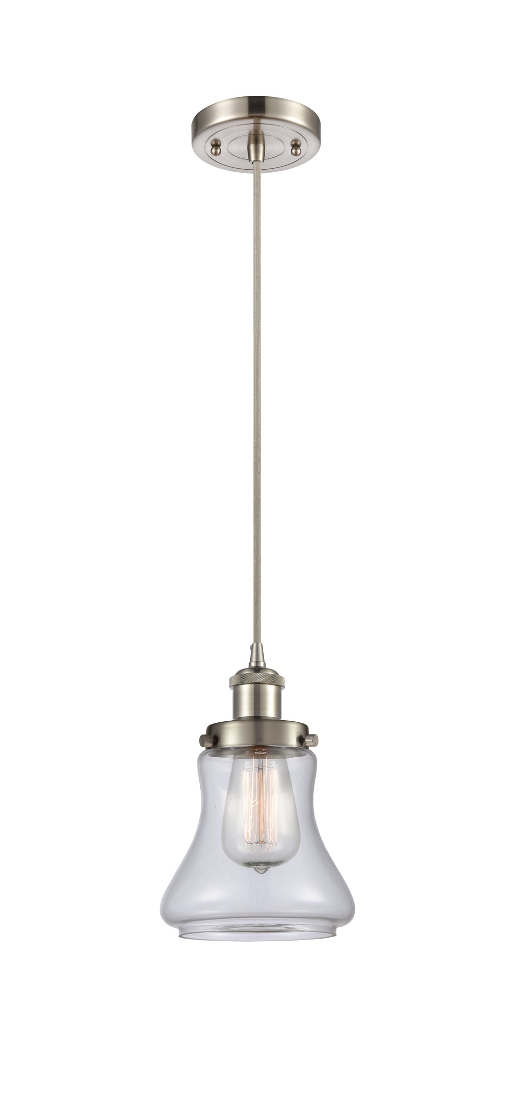 Innovations Lighting Bellmont 6" Mini Pendant - Brushed Satin Nickel Mini-Pendants Innovations Lighting   