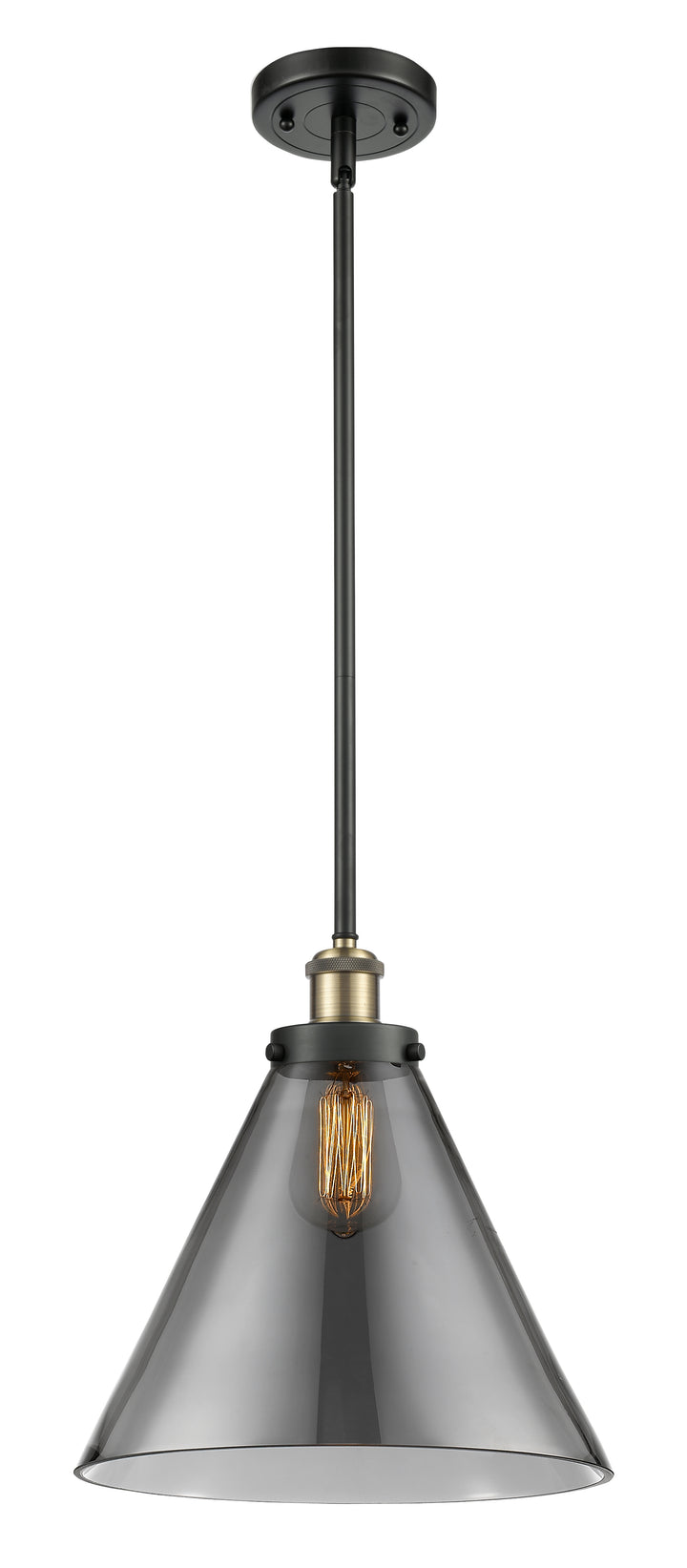 Innovations Lighting Cone 12" Mini Pendant - Black Antique Brass