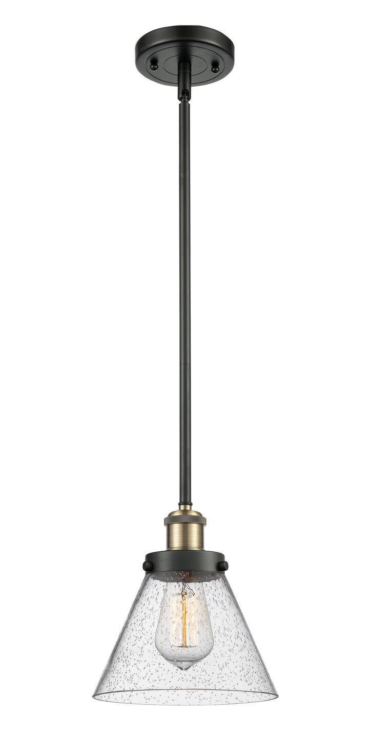 Innovations Lighting Cone 8" Mini Pendant - Black Antique Brass